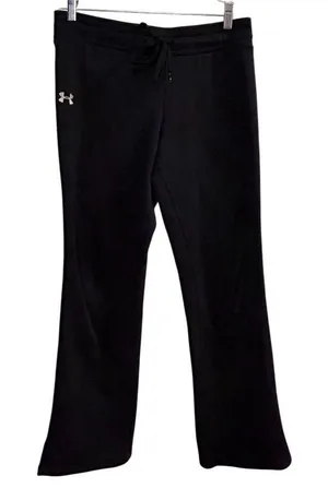 Under‎ Armour Women's Flare Pants Black Size M Flared Leg Semi-Fitted thumbnail 1
