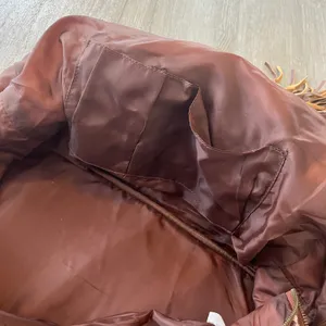 Mossimo Burgundy/Cream Stripe Duffle Bag thumbnail 8