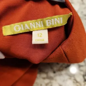 Gianni Bini The In Crowd Bell Sleeve Ruffle Sophie Mini Dress burnt orange 12 thumbnail 8