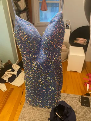 KISSPROM periwinkle Hoco dress thumbnail 3