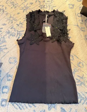 Black Anthropologie Top thumbnail 1