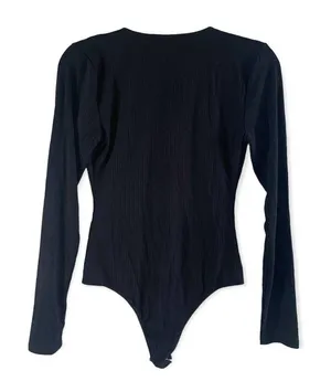Lulu's Come Back To You Black Lace Long Sleeve Bodysuit S thumbnail 5