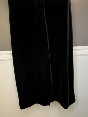 R&M Richards Dress Womens Black Velvet Sleeveless Maxi Formal Evening Style 9067 thumbnail 9