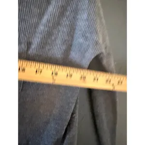Aerie Gray Waffle Knit Thermal Long Sleeve V-Neck Pocket Top XS Relaxed‎ Fit thumbnail 5