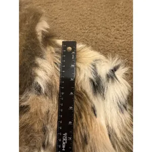 In Wear Faux Fur Coat Jacket Removable Hood Fuzzy No Size thumbnail 10
