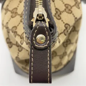 Gucci GG monogram canvas and leather tote thumbnail 7