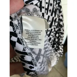 Ann Taylor Womens Dress Size 6 Black White Fit & Flare Sleeveless‎ Textured NEW thumbnail 4