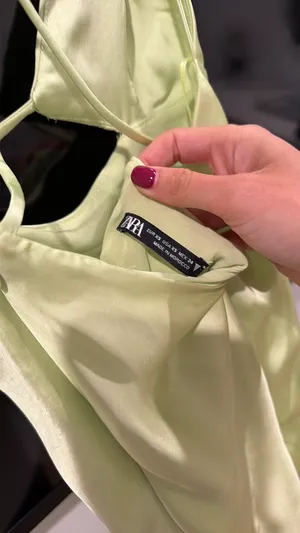 ZARA Dress Mini Green thumbnail 3