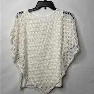 NAIF eyelet short wife butterfly sleeve top with longing sz L thumbnail 5