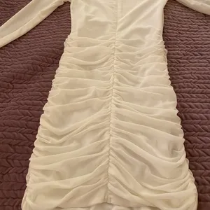 Tiger Mist White Mesh Mini Dress thumbnail 6