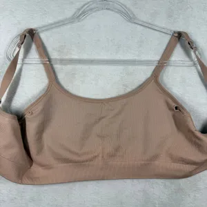 Soma Sport Seamless Ballet Back Bra Nude Tan‎ XL 79984 Activewear Yoga Bra thumbnail 6