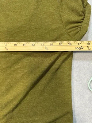 Lipslide Olive Green Short Sleeve Button Up Top Size S thumbnail 6
