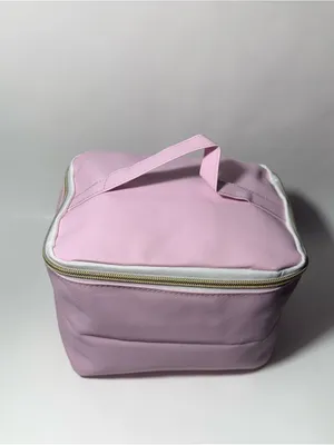 Sassy + Chic Large Pink Makeup Bag Travel Toiletry Organizer Case NWT 8x6x5 in thumbnail 3