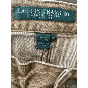 Lauren‎ Ralph Lauren Studded Straight Jeans 10P Tan Boho Western Cotton Size 10P thumbnail 8
