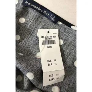 NWT Abercrombie Smocked Waist Polka Dot Blouse sz. S thumbnail 5
