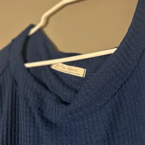 Free People Navy Blue Long Sleeve Top thumbnail 3
