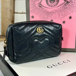 Gucci Calfskin Matelasse GG Marmont Cosmetic Case thumbnail 2