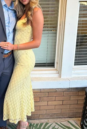 Yellow maxi dress thumbnail 3