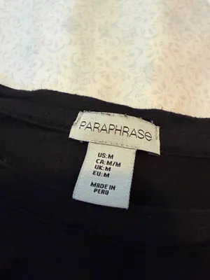 Paraphrase black tank top  thumbnail 7