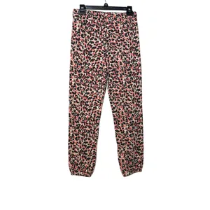 Monrow Small NWT Orange Leopard Print Joggers Soft Cozy Lounge thumbnail 3