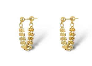 Elegant Metal Sequin Dangle Drop Earrings for Women thumbnail 1