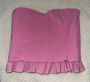 Altar'd State Strapless Pink Top thumbnail 1