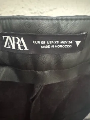 ZARA Leather Shorts Faux thumbnail 3