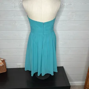 Alfred Angelo Seafoam Green Chiffon Prom Bridesmaid Dress Size 6 thumbnail 3