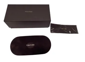 TOM FORD Sunglasses Eyeglasses Hard Case, Dark-Brown Velvet + Cleaning Cloth thumbnail 1