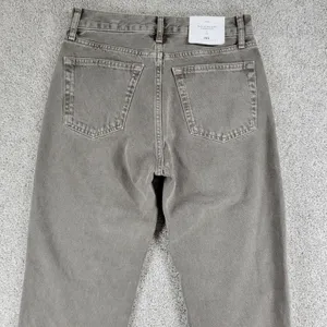 Zara The Straight Cropped Womens Jeans US 4 / EU 36 Khaki Med Wash Mid Rise New thumbnail 5