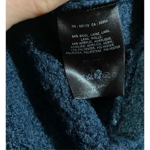 Anthropologie Angel‎ Of The North Cowl Neck teal Sweater size small thumbnail 5
