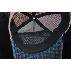 Von Dutch Trucker Hat Women OS Blue Pink Excellent Denim Mesh Y2K Snapback Cap thumbnail 8