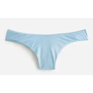 J.Crew Curved Waist Cheeky Bikini Bottom Beach Swim Minimalist Blue Large NWT thumbnail 3