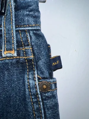 Abercrombie & Fitch Dark Blue Denim Mini Skirt Size 00 0417267 thumbnail 4
