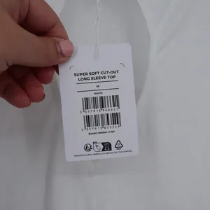 Gymshark Super Soft Cut Out Long Sleeve Top White Athletic Fitness Activewear‎ thumbnail 9