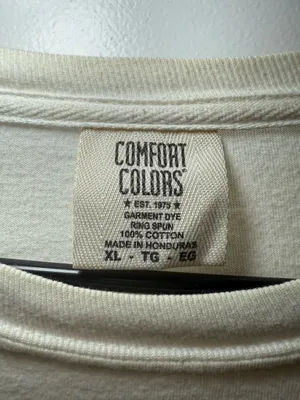 white Comfort Colors long-sleeve pocket t-shirt sigma pi ΣΠ men’s fraternity XL thumbnail 5
