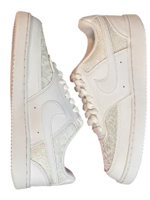 Nike Court Vision Low “White Lace” Size 6 Women- NEW thumbnail 12