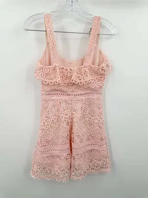 Lovers and Friends Happy Hour Pink Lace Mini Dress Size XXS thumbnail 3