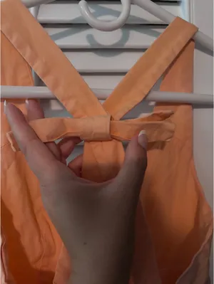 Xenia Peach Girly Dress thumbnail 3