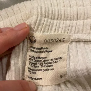 For Days Cotton Cream Ribbed loungewear comfort casual minimalist Pants thumbnail 9
