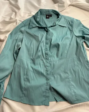 Milano size m longsleeve silk material Blue Size L thumbnail 1