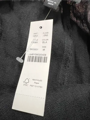J. Crew Beach pant in Hampton linen-blend Black Size Medium NWT thumbnail 9