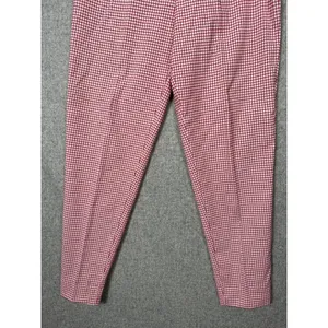 Vintage Express Compagnie‎ 90s Womens 5/6 Pants High Waisted Red White Tapered thumbnail 6