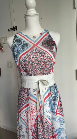 Guess White Leather Waist Belt Size Small thumbnail 1