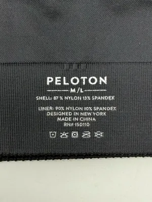 Peloton Dark Grey Ribbed Sports Bra Medium/Large Cycle Athletic Athleisure thumbnail 5