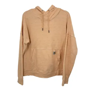 Carhartt Peach Orange Heathered Pullover Hoodie Thumbholes Women's Medium Casual thumbnail 8
