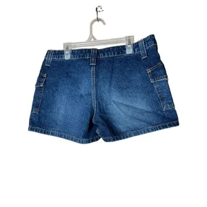 Vintage Y2K L.E.I‎ Low Rise Utility Jean Shorts Size 9 thumbnail 5