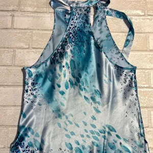 Victoria’s Secret Y2K Satin Halter Top cheeta Print thumbnail 5