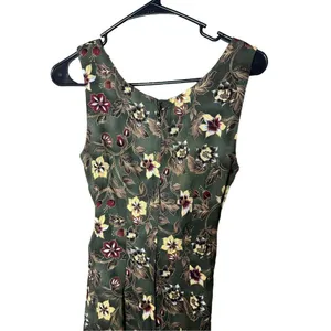 Vintage Tickets 90s Green Floral Print Wrap Dress‎ Size 5/6 thumbnail 6