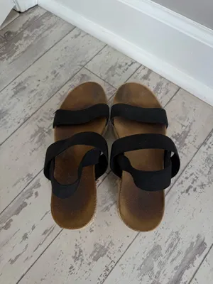 Steve Madden Black Strappy Sandals Platform thumbnail 4